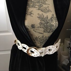 White Belt with rhinestones